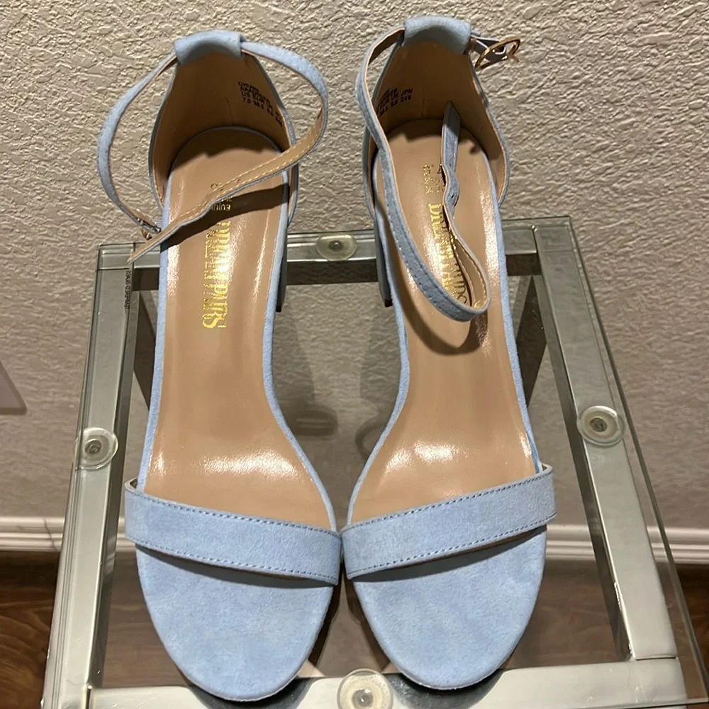 Light Blue Sandles - Picture 1 of 3